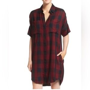 Madewell Flannel Shirt Dress Small size